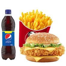 send kfc zinger burger combo to dhaka