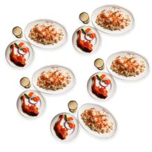 send sultans dine 5 person plain pulao with chicken roast and borhani to dhaka