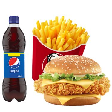 send kfc zinger burger combo to dhaka