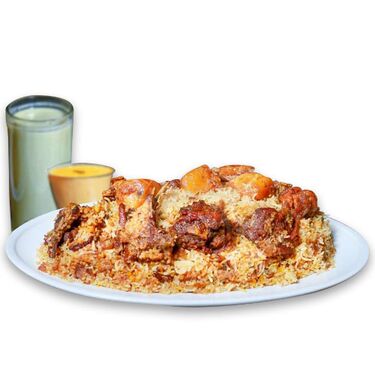 send sultans dine- 1 person kachchi biryani with borhani and jorda/firni to dhaka